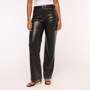 Abercrombie Curve Love Vegan Leather Pants